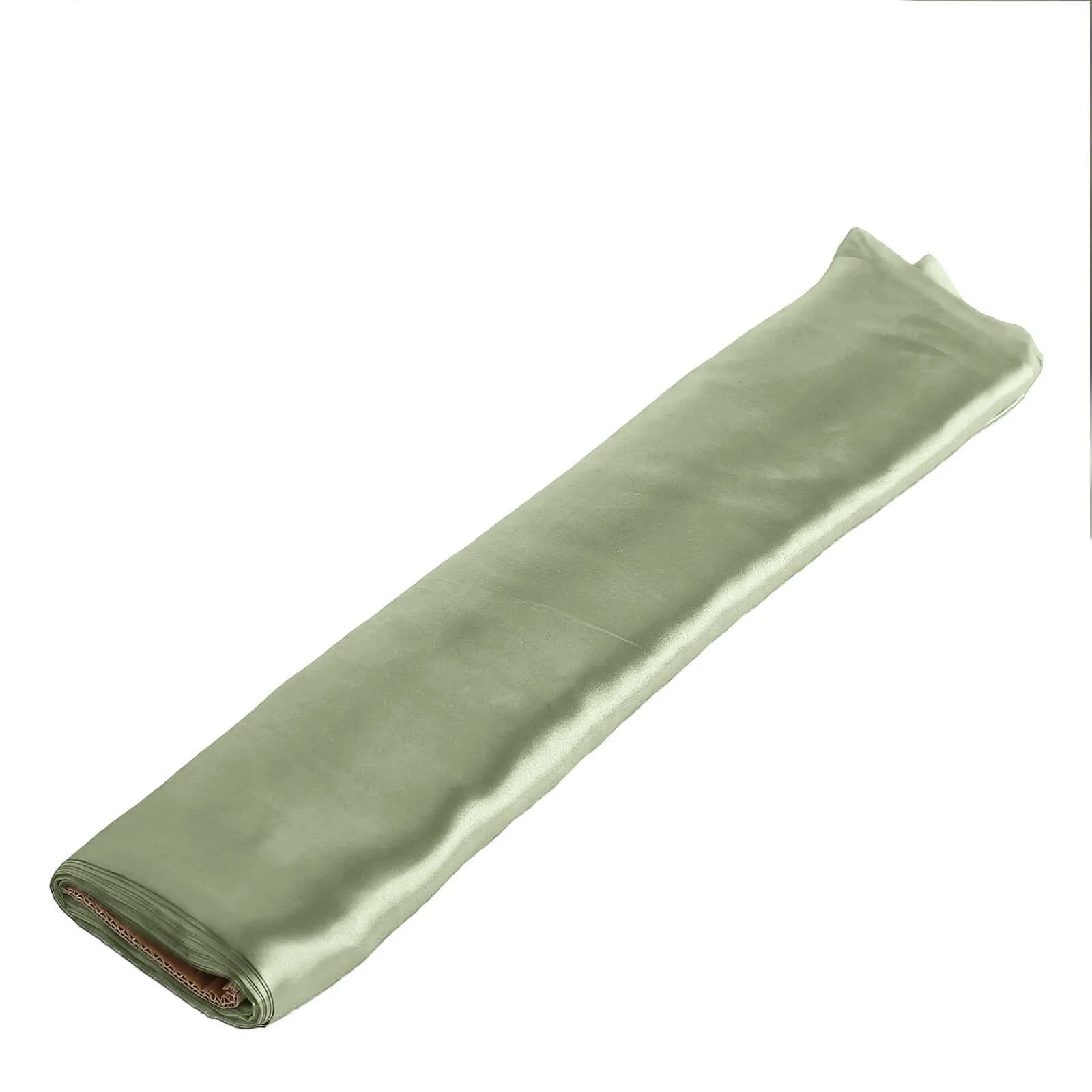 10 Yards x 54" Dusty Sage Green Satin Fabric Bolt