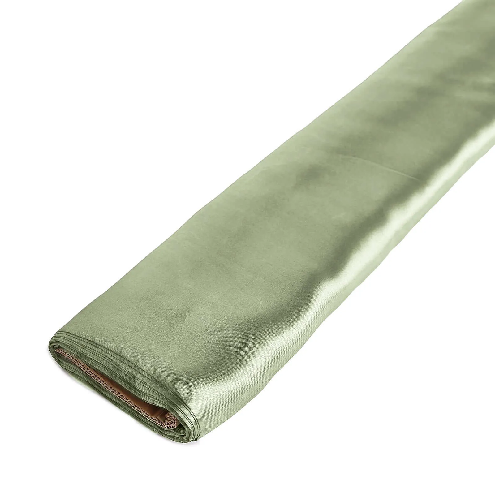 10 Yards x 54" Dusty Sage Green Satin Fabric Bolt