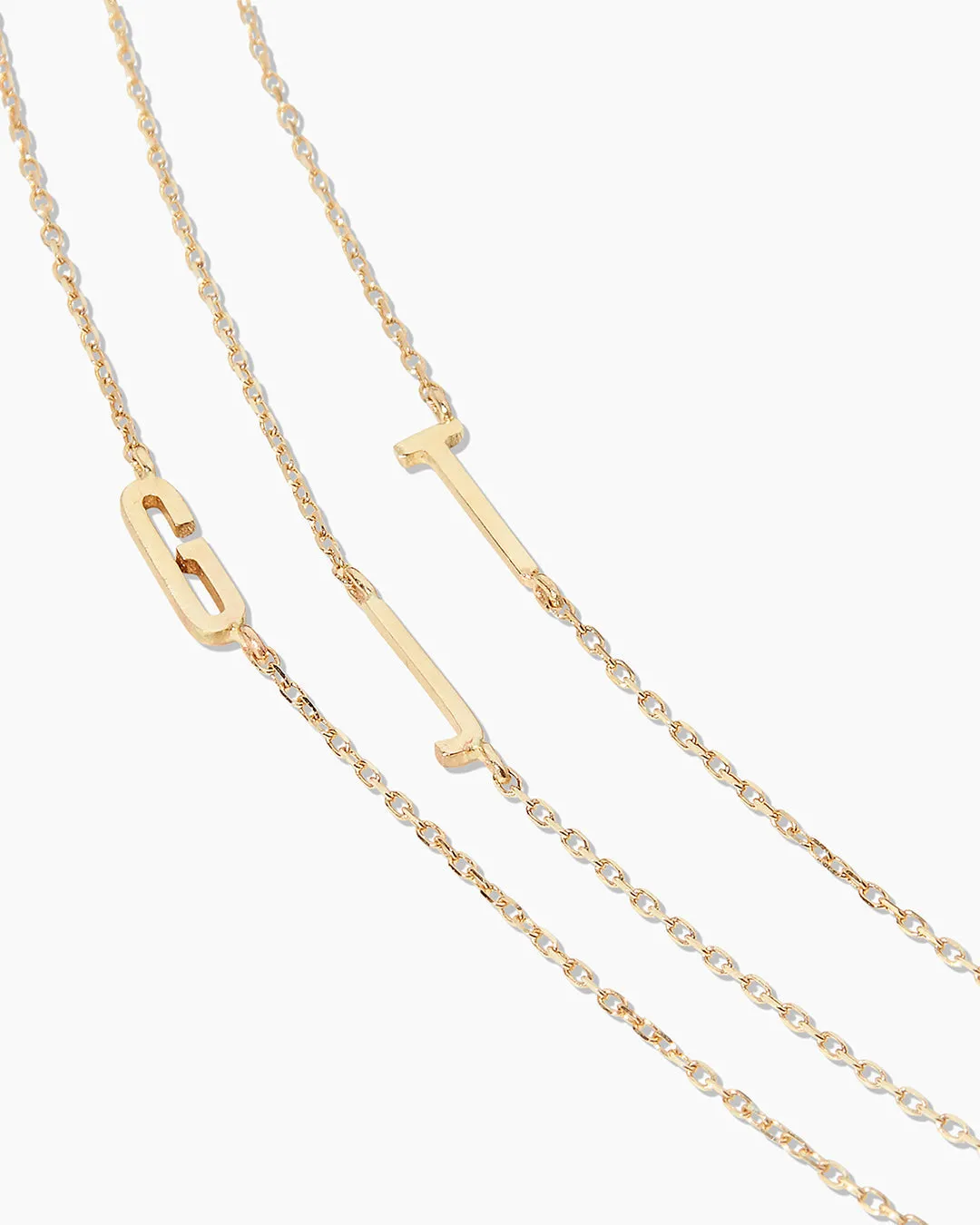 14k Gold Alphabet Necklace