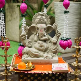 1FEET Gajavakra Eco-Friendly Ganpati | Plant-A-Ganesha