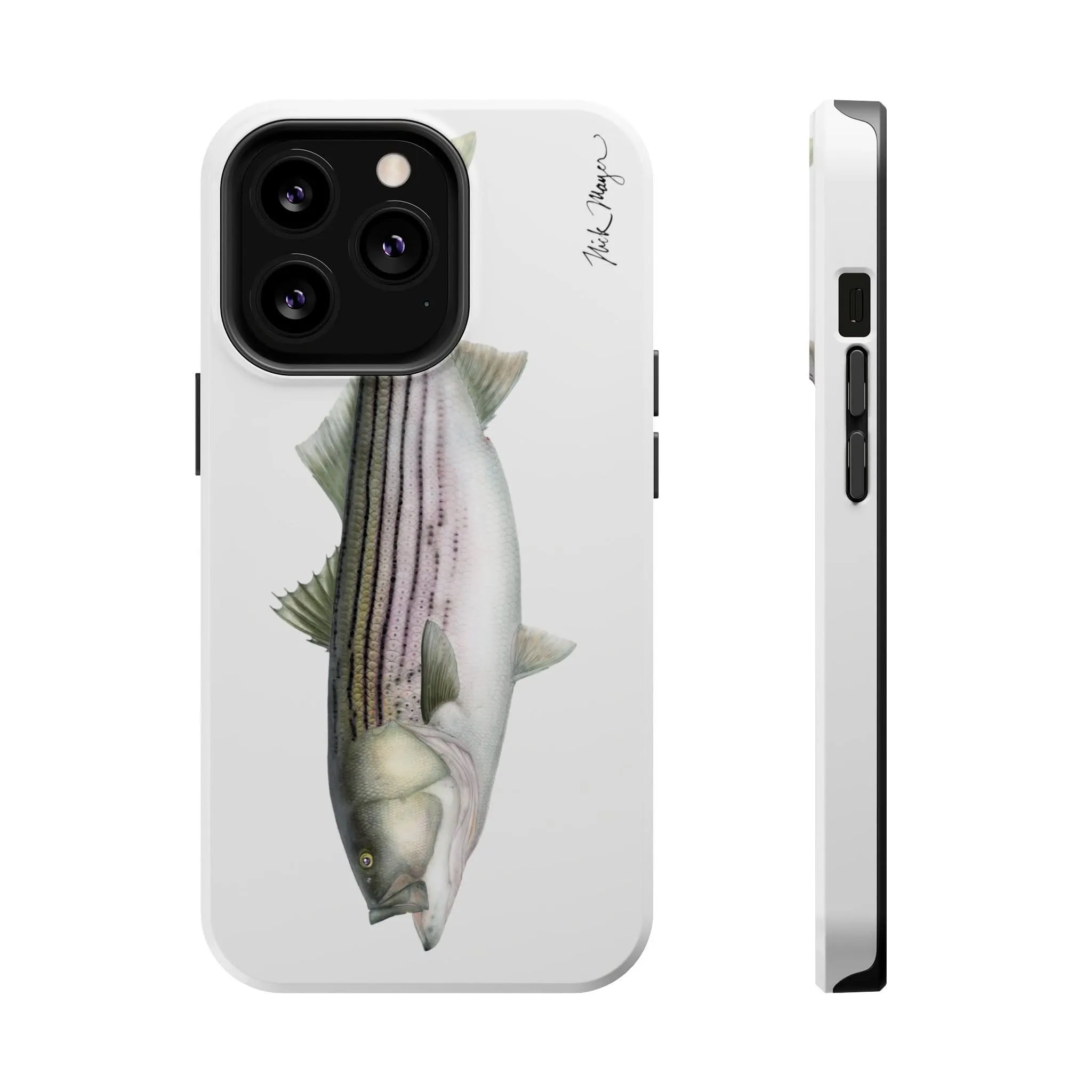 30 lb Striper MagSafe White iPhone Case