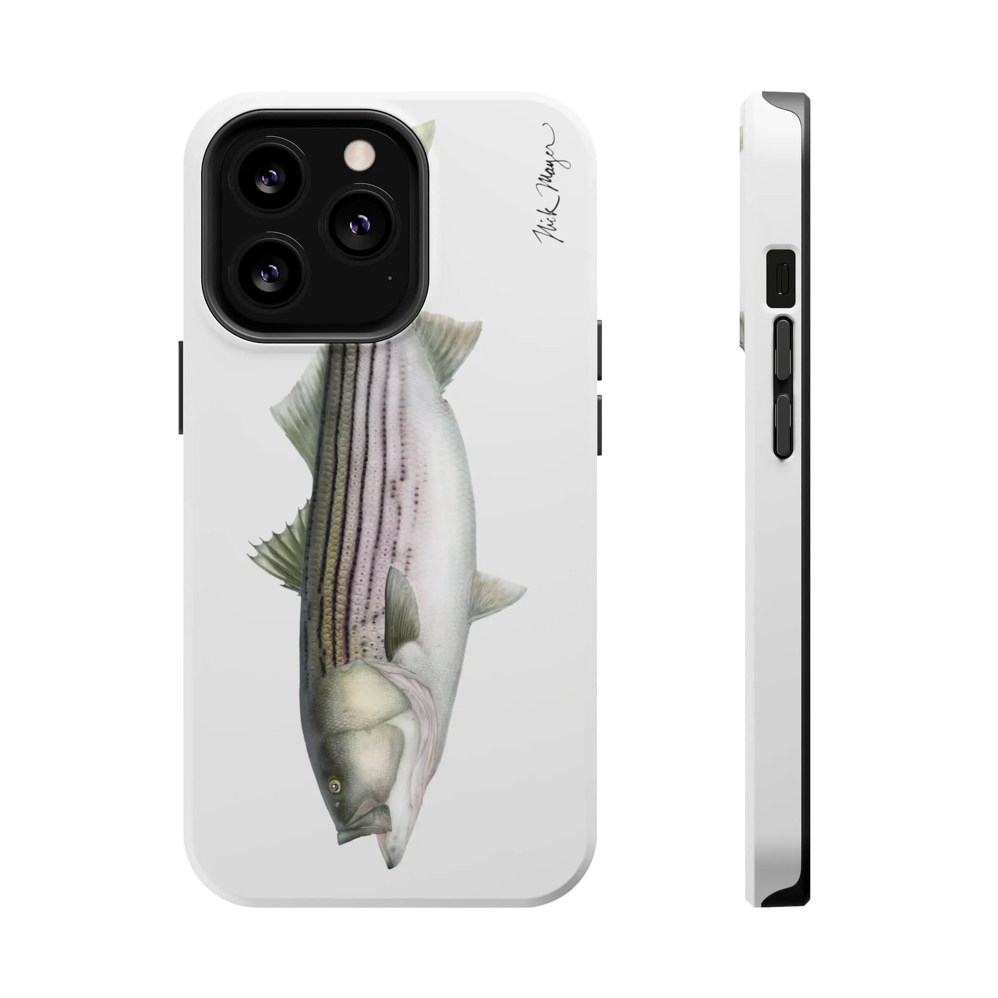 30 lb Striper MagSafe White iPhone Case