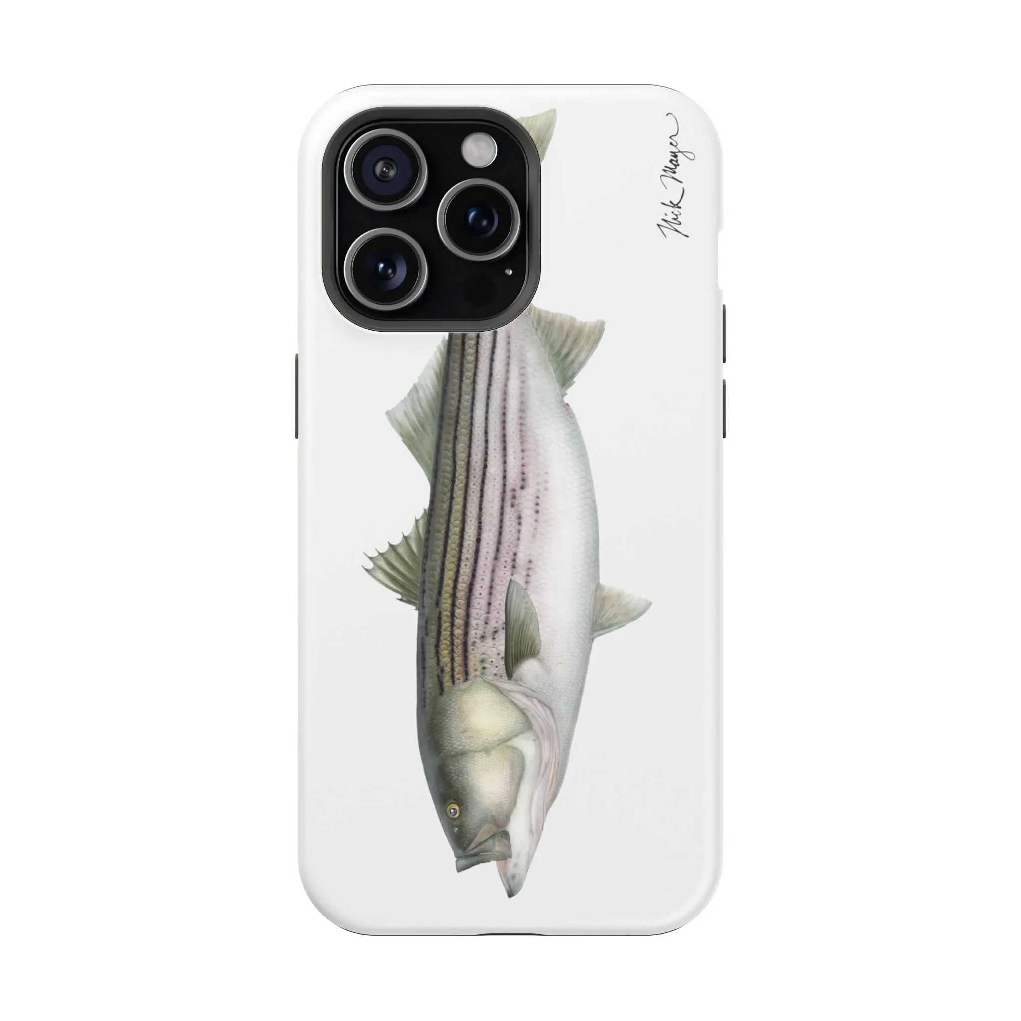 30 lb Striper MagSafe White iPhone Case