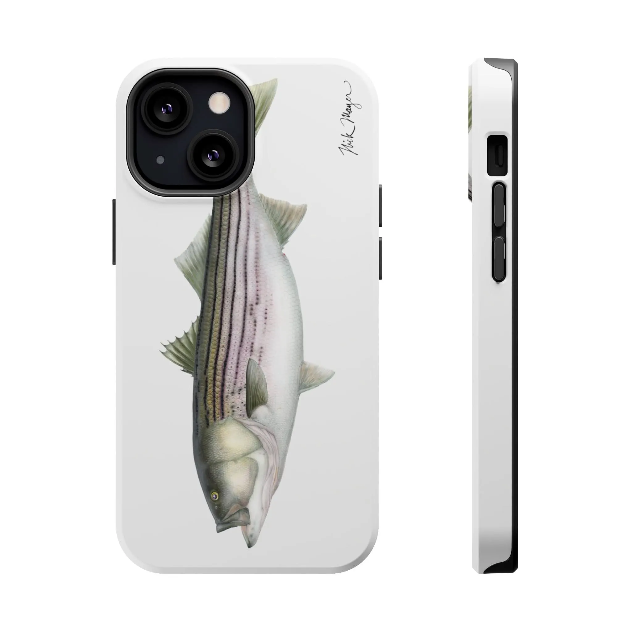 30 lb Striper MagSafe White iPhone Case