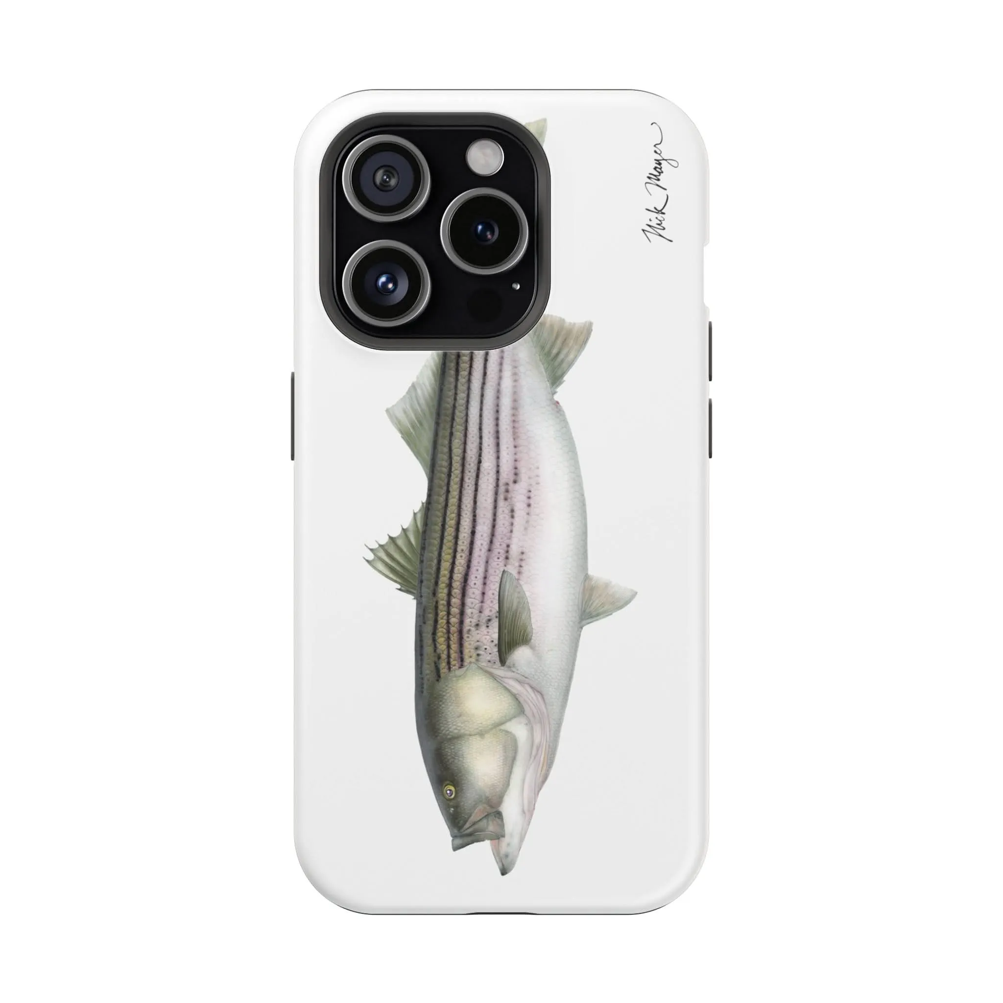 30 lb Striper MagSafe White iPhone Case