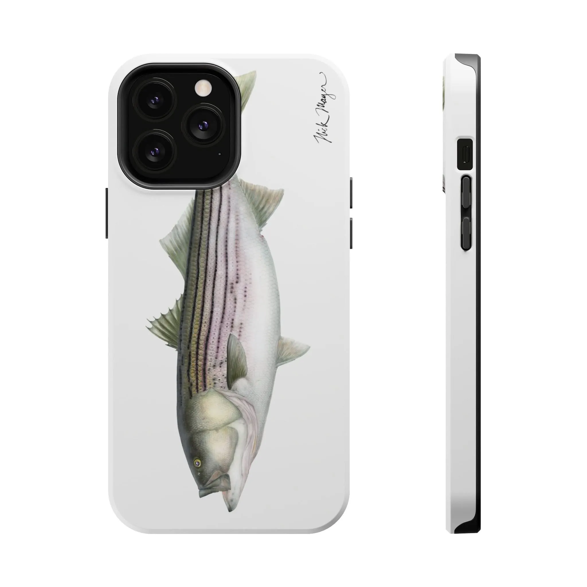 30 lb Striper MagSafe White iPhone Case