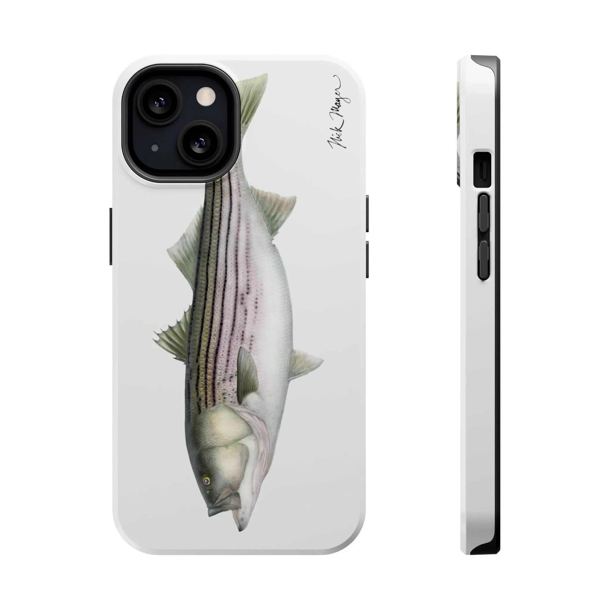 30 lb Striper MagSafe White iPhone Case