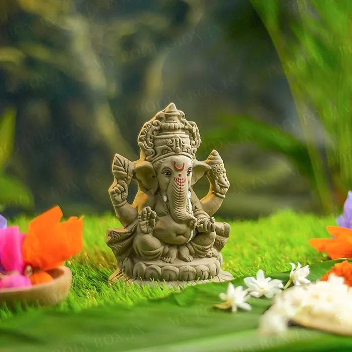 7INCH Sarjanshil Eco-Friendly Ganpati | Plant-A-Ganesha