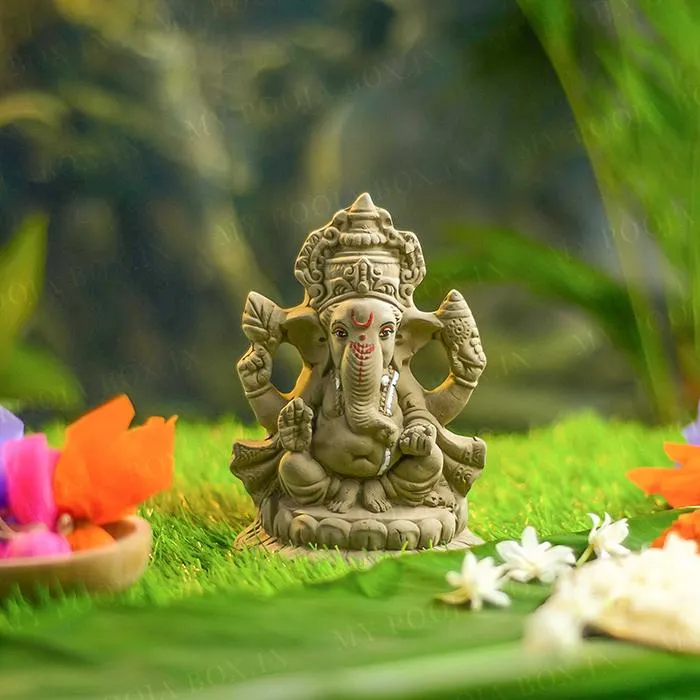 7INCH Sarjanshil Eco-Friendly Ganpati | Plant-A-Ganesha