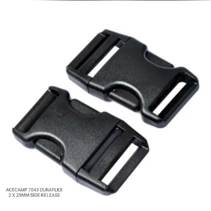 ACECAMP SIDE RELEASE BUCKLES 7043 DURAFLEX 2 X 25MM