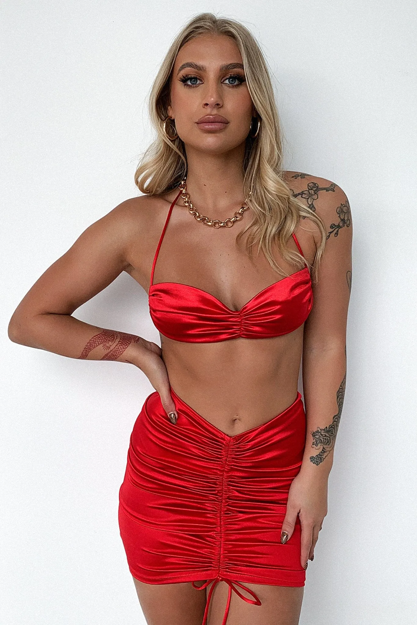 Alannah Crop - Red