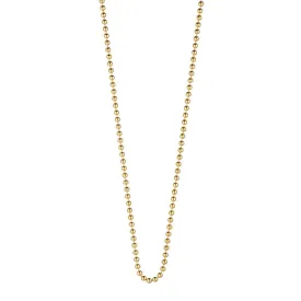 Ball Chains, Gold 14" to 30"