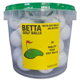 Betta Bucket 28s Quality Used Golf Balls