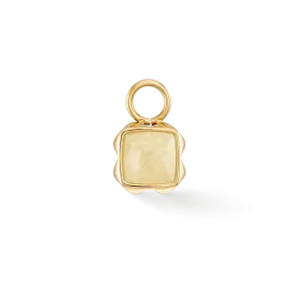 Birthstone November Charm Citrine Gold