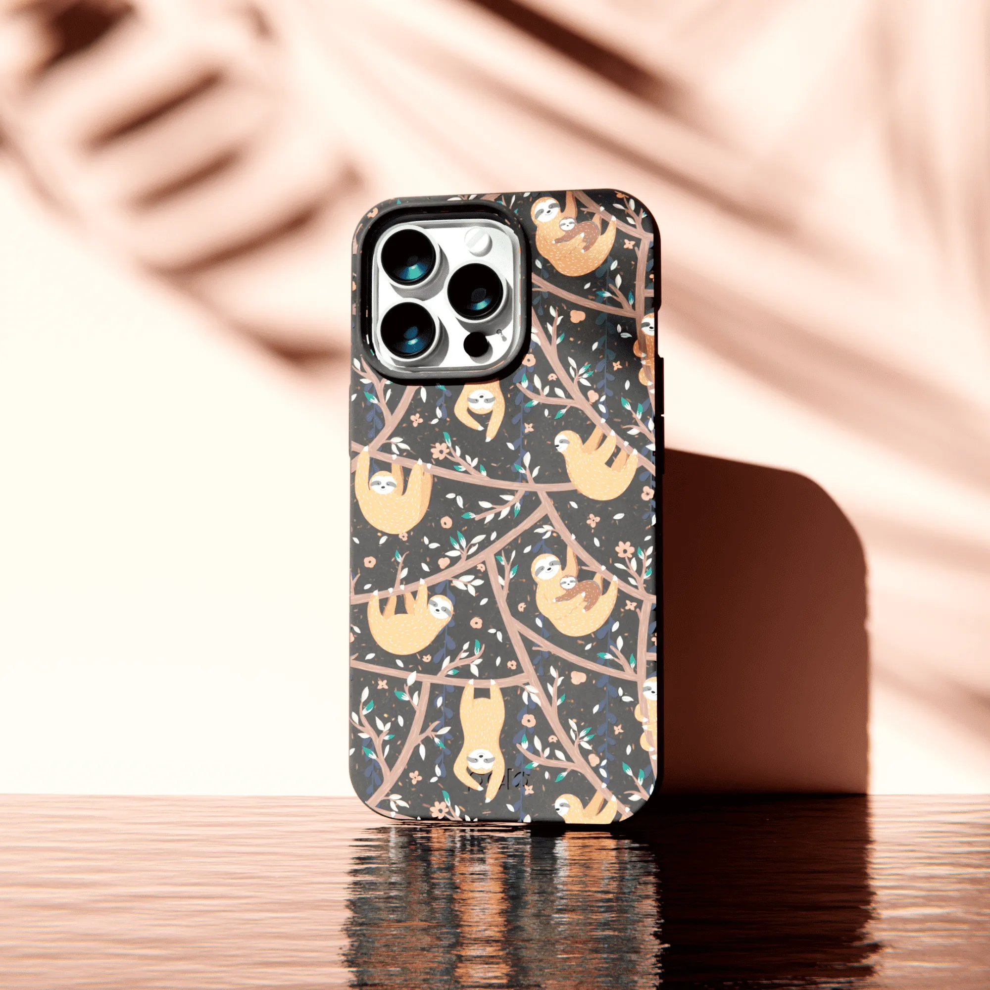 Black Jungle Sloths Samsung Galaxy S22 Ultra Case