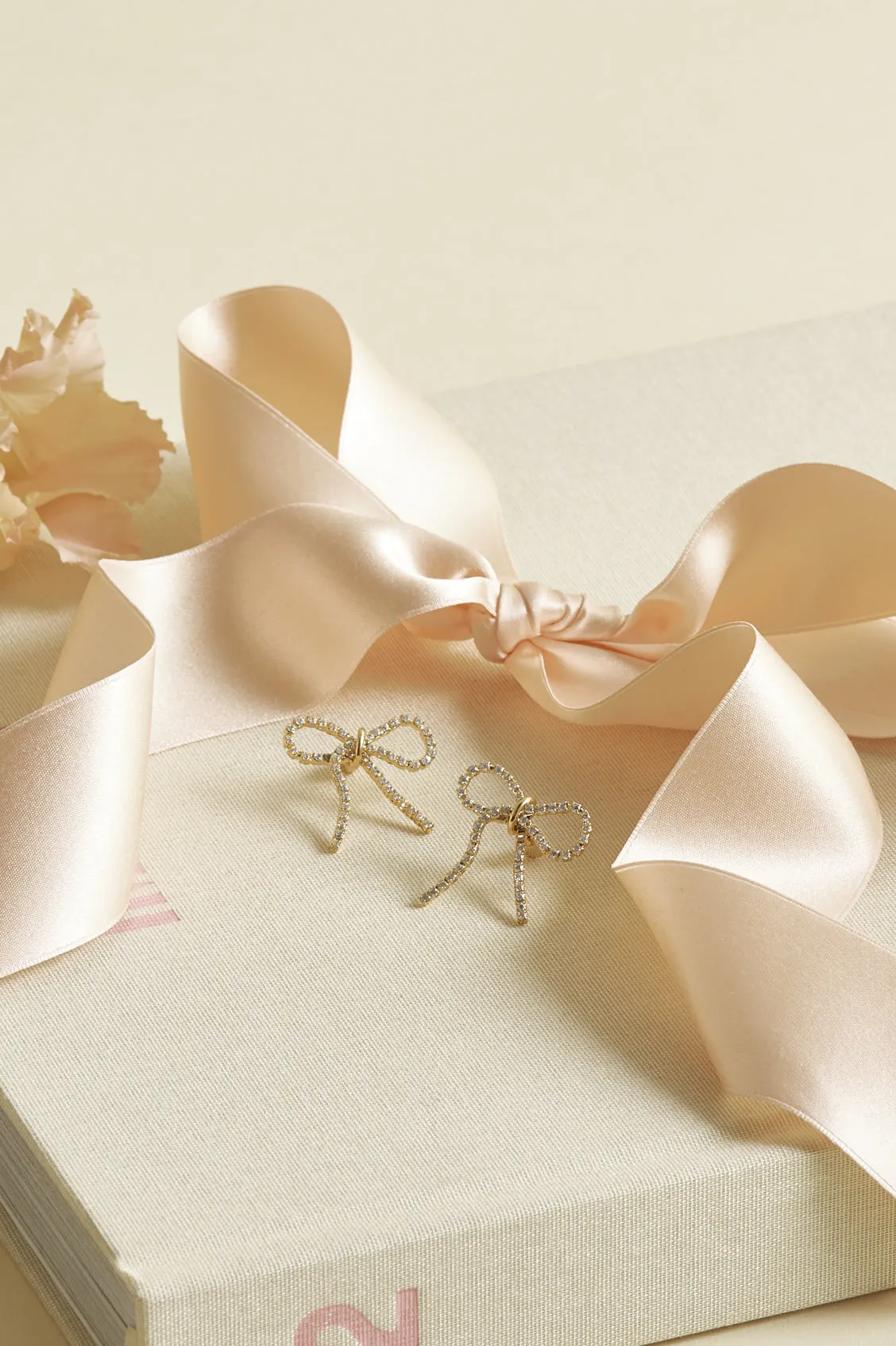 Bow Tennis Chain Earrings