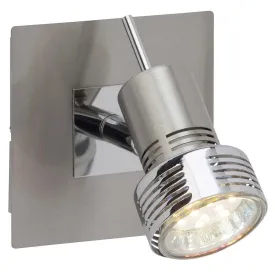 Brilliant 1 Light 3W Kassandra LED Wall Spotlight - Iron & Chrome | G34710/77