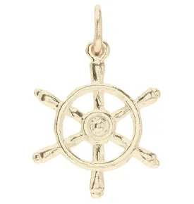 Captains Wheel Mini Charm