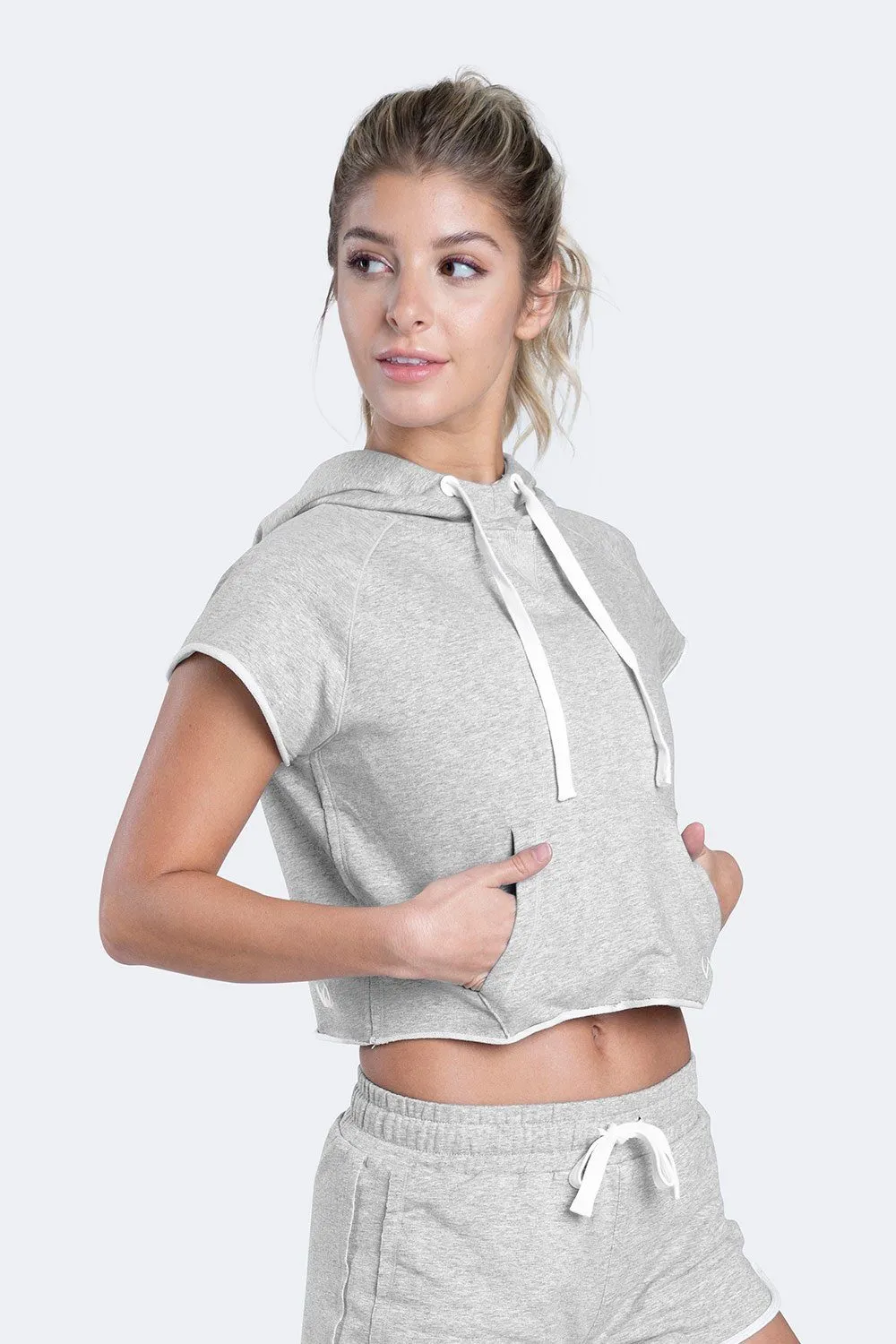 Collegiate Crop Hoodie