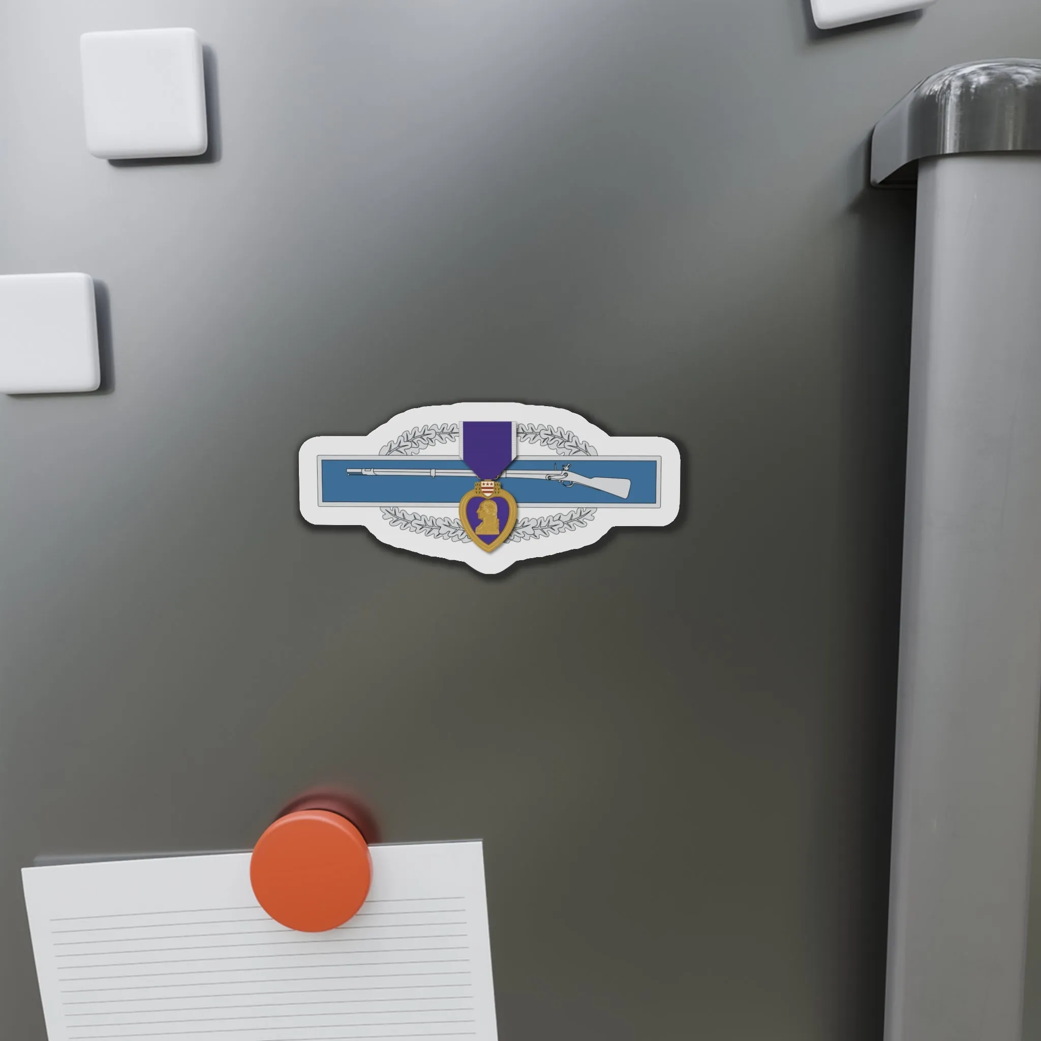 Combat Infantry Badge (CIB) and Purple Heart Die-Cut Magnets