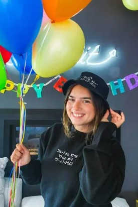 David Dobrik Birthday Title Card Bucket Hat