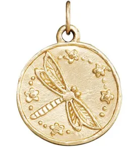 Dragonfly Coin Charm