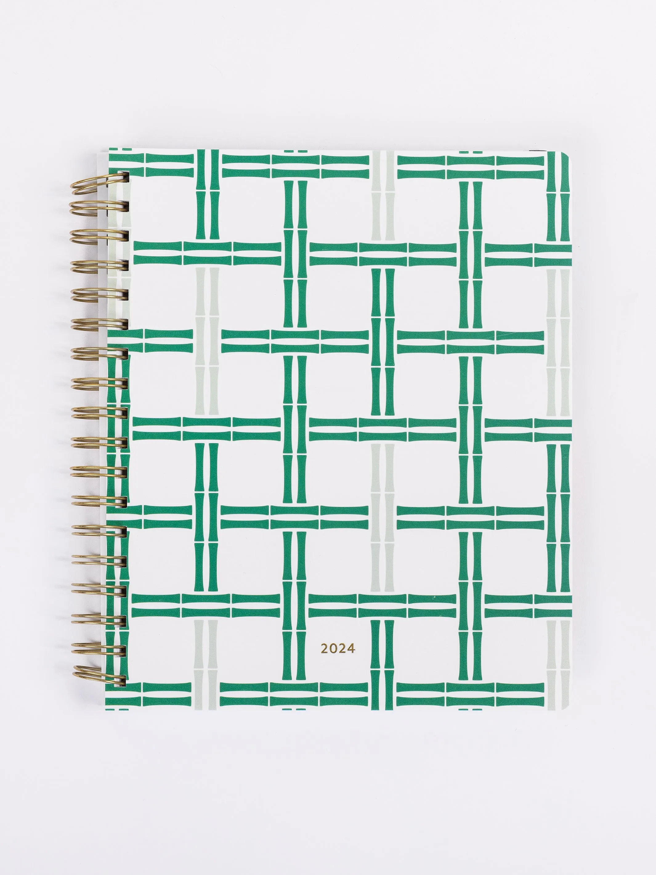 FINAL SALE - 2024 Spiral Weekly Planner | Bamboo Breeze Green