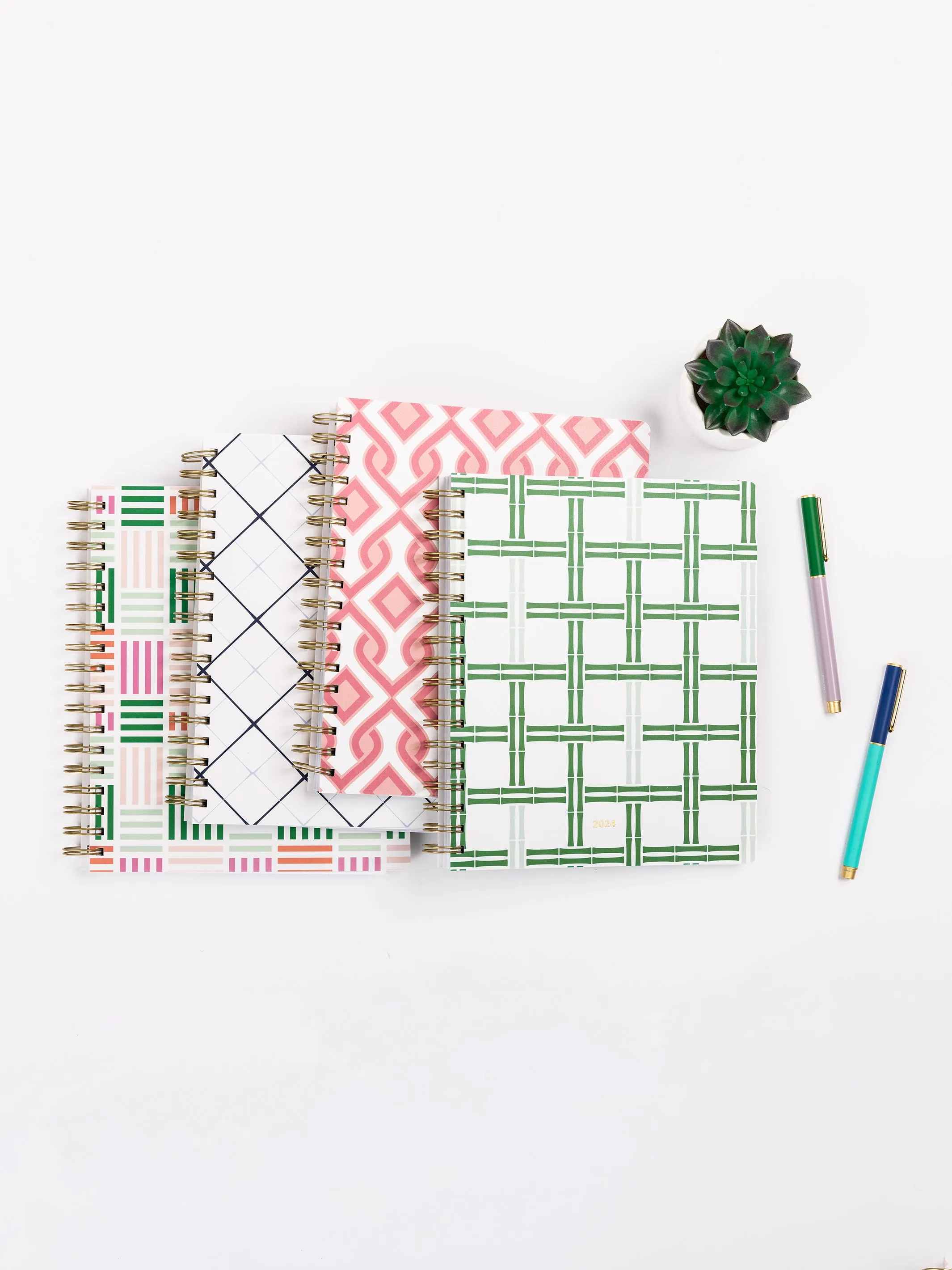 FINAL SALE - 2024 Spiral Weekly Planner | Bamboo Breeze Green