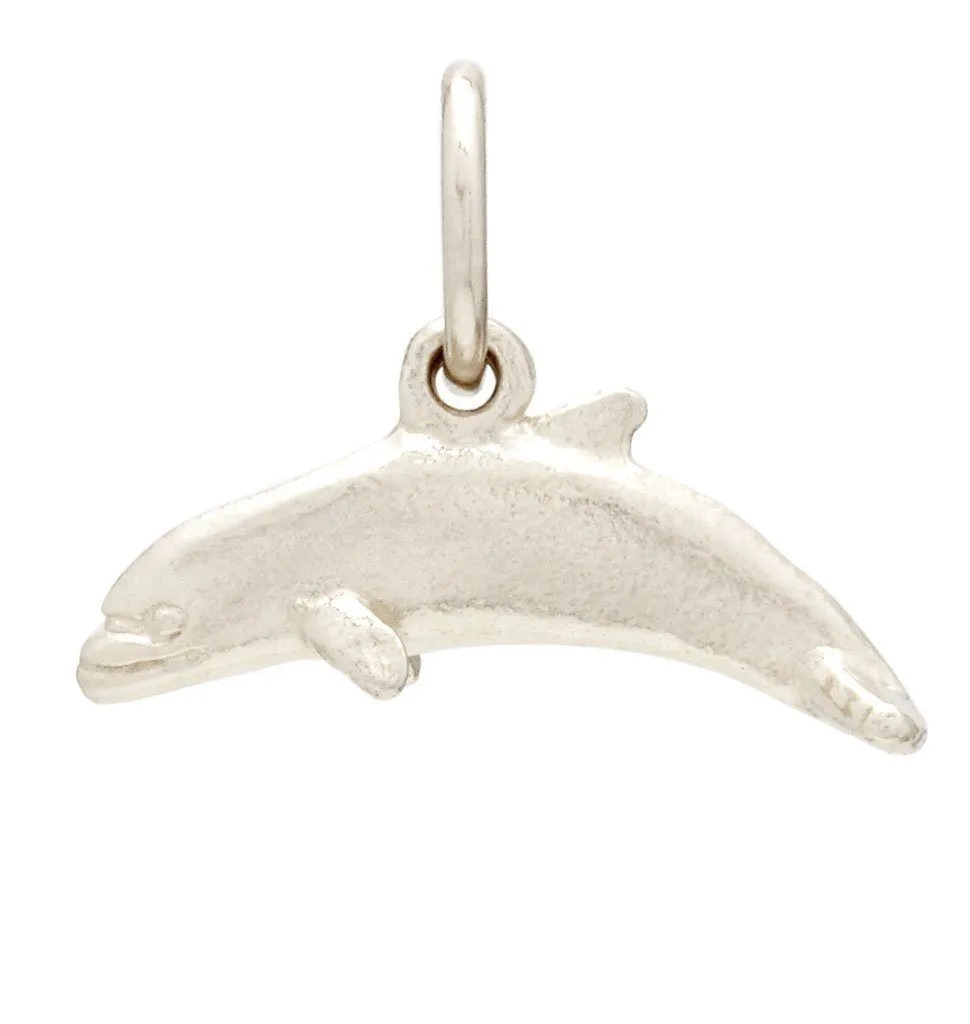 Flat Dolphin Mini Charm