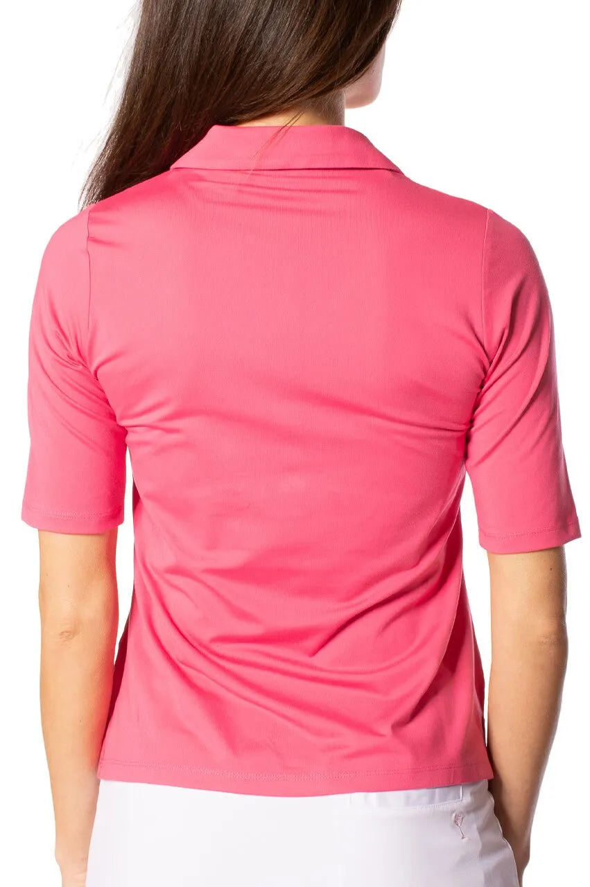 Hot Pink Fabulous Elbow Polo