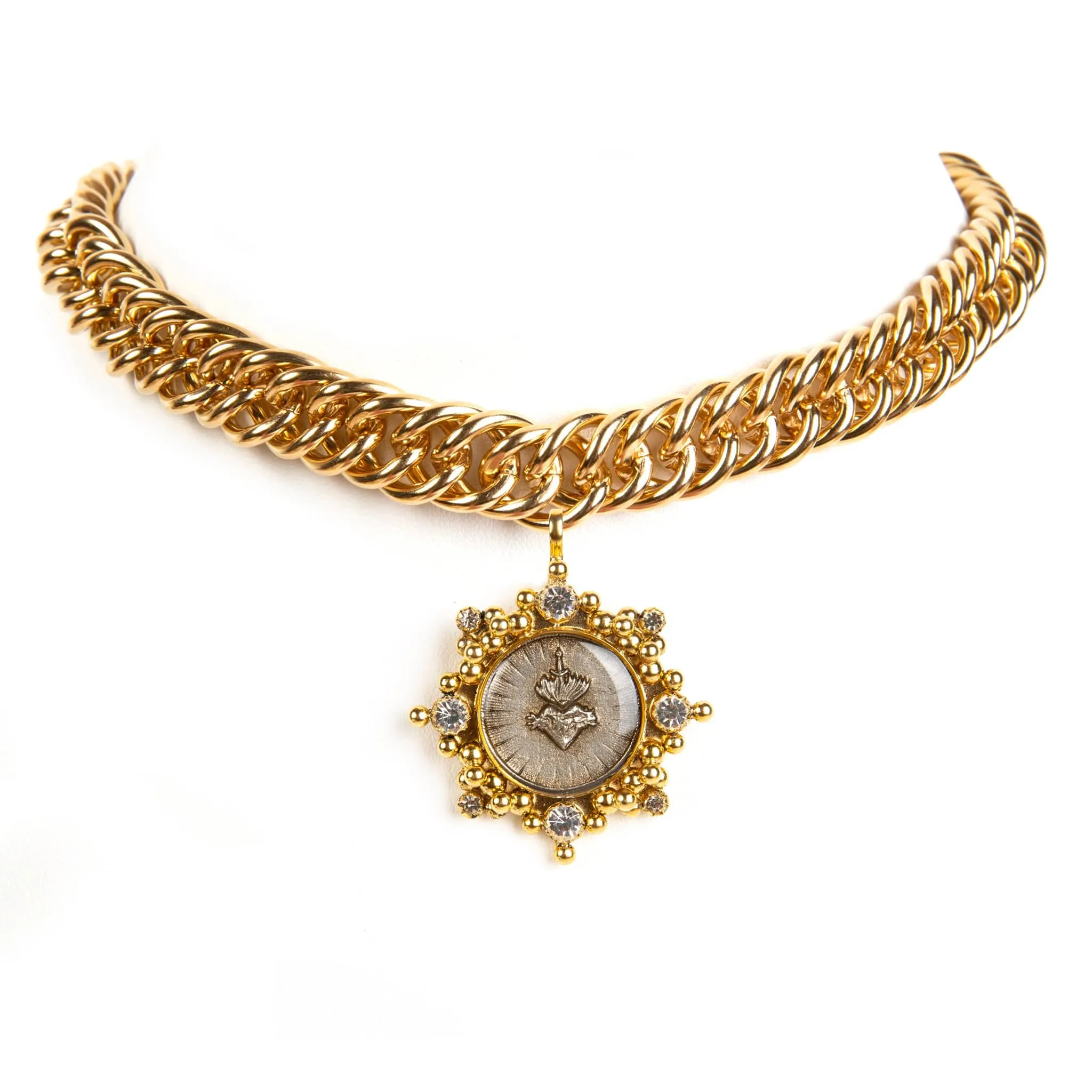 Iconic Chain Choker with All Medallions