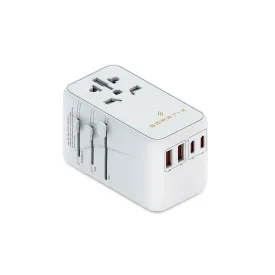 International Travel Adapter 100W - 100W USB-C 3.0 PD, 2x100W USB-C PD , 2x18W USB-A QC