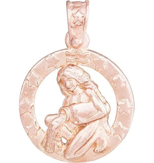 Large Aquarius Zodiac Charm