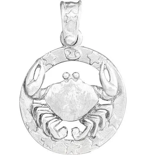 Large Cancer Zodiac Charm