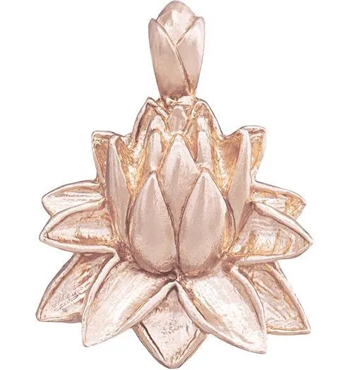 Large Lotus Flower Charm