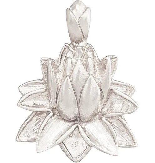 Large Lotus Flower Charm