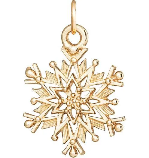 Large Snowflake Charm