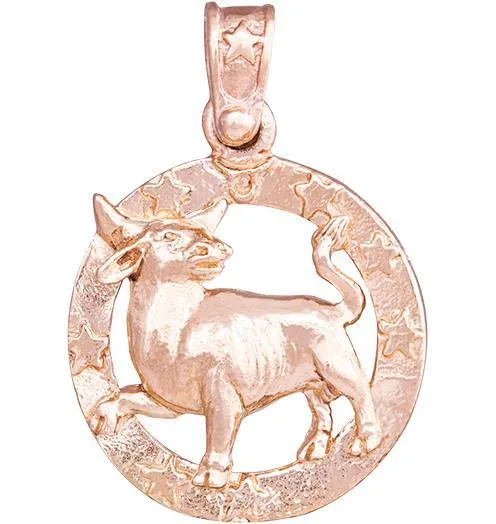 Large Taurus Zodiac Charm