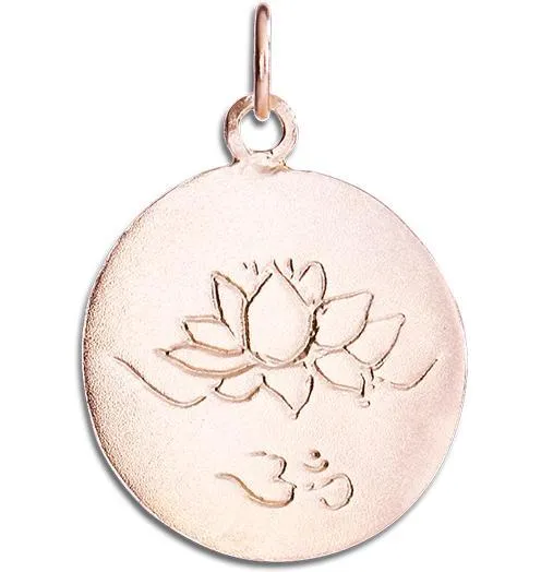 Lotus Om Disk Charm