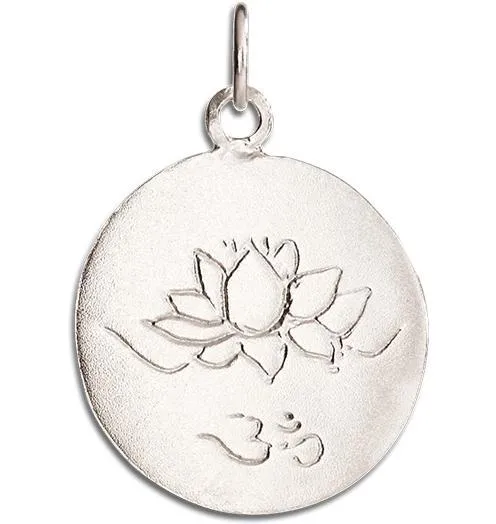 Lotus Om Disk Charm