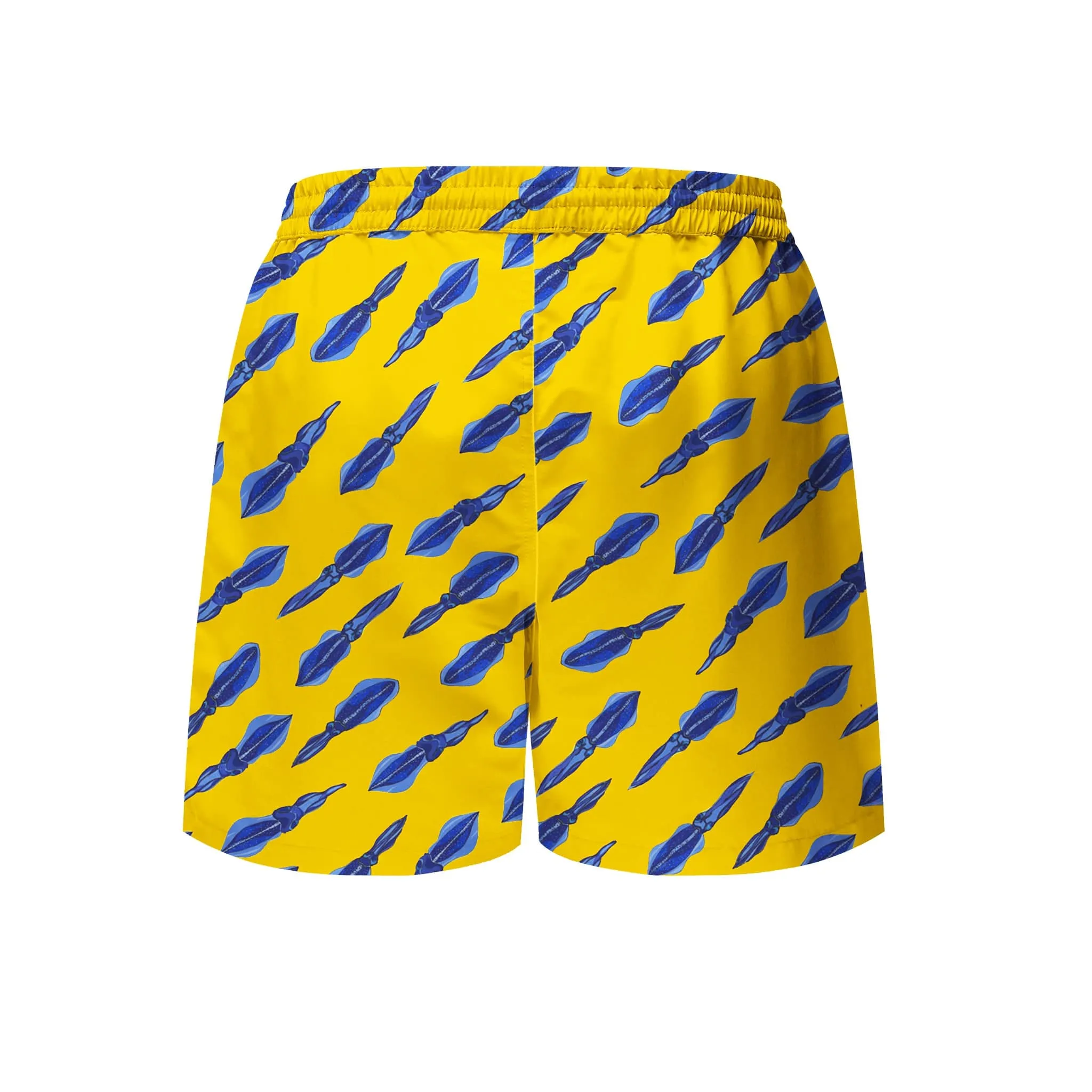 Mens Squiddy Tales (Yellow) Board Shorts