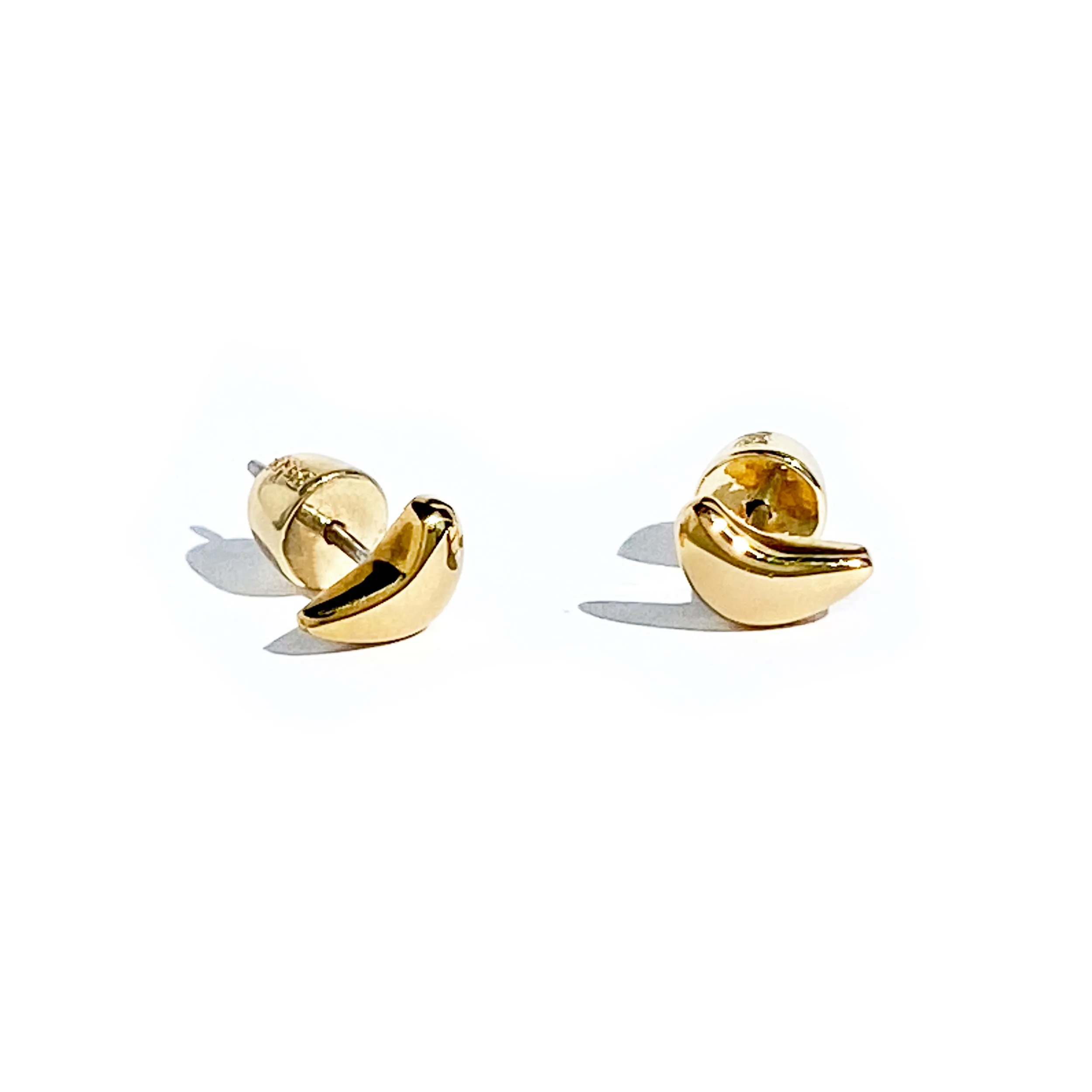 Mini Curve Studs - Gold