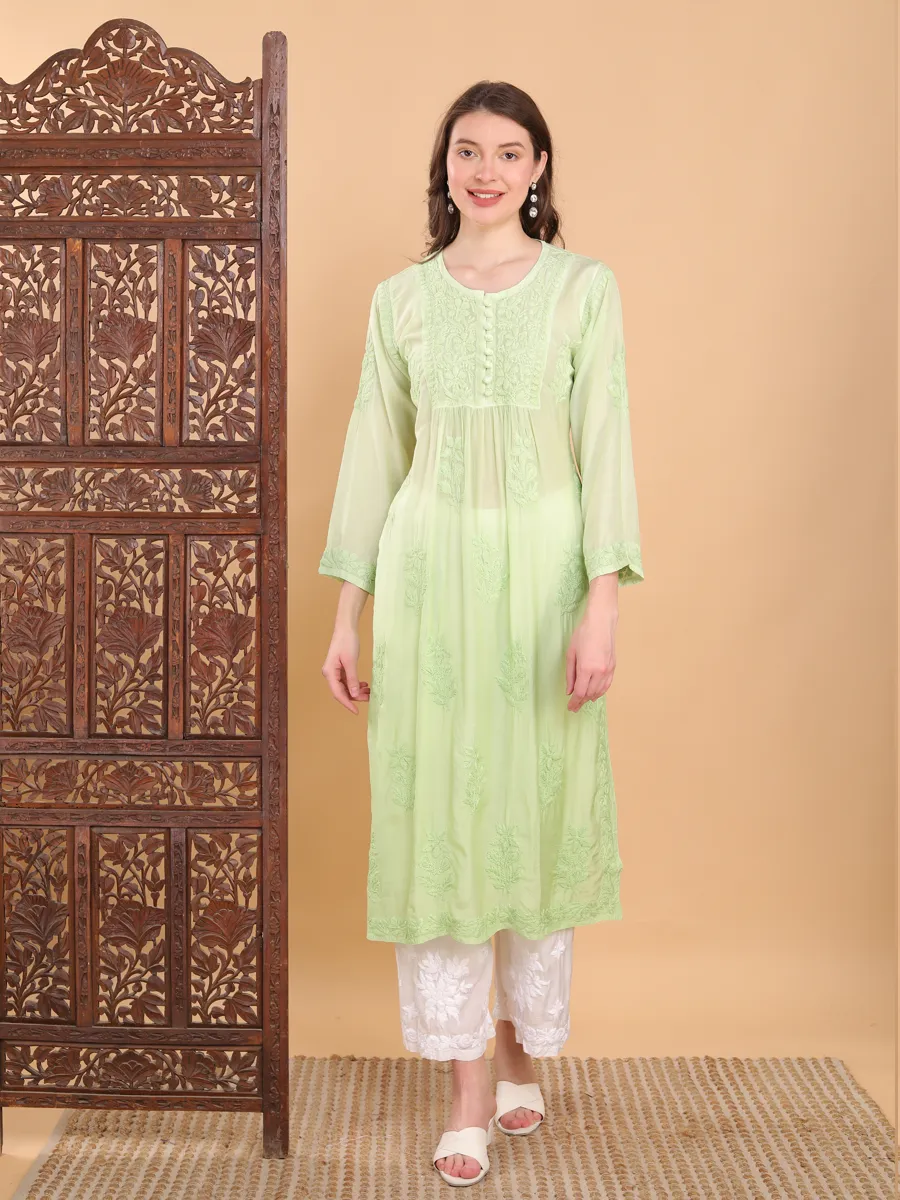 Nayab Nyra Cut Chikankari Kurti