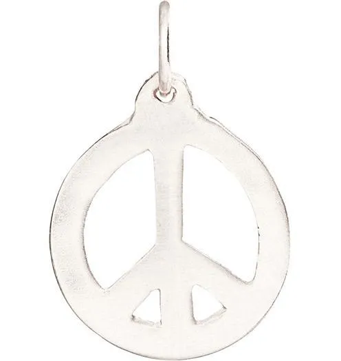 Peace Sign Cutout Charm