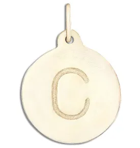 "C" Alphabet Charm