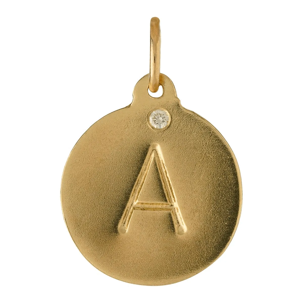 "F" Alphabet Charm With Diamond