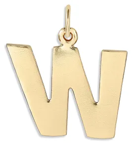 "W" Cutout Letter Charm