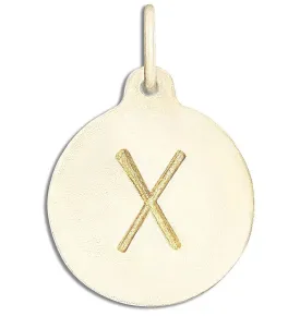 "X" Alphabet Charm