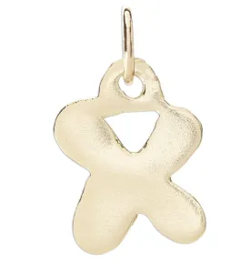 "X" Bubble Letter Charm