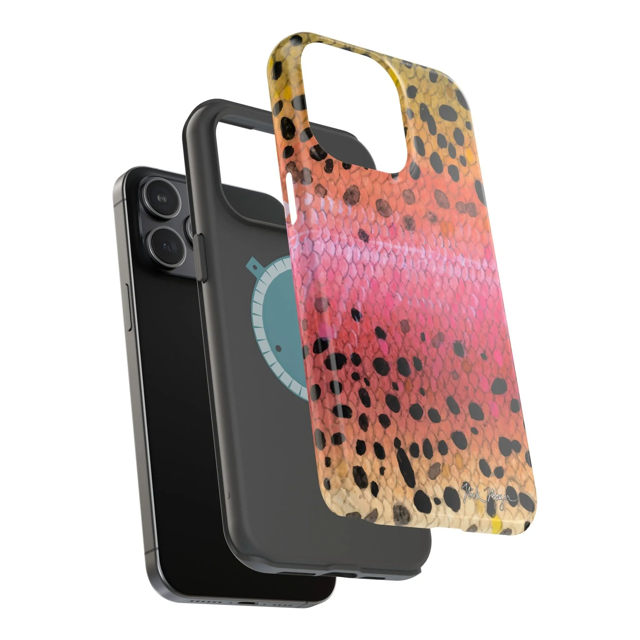 Rainbow Trout Skin MagSafe iPhone Case